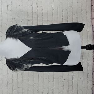 Ryu - Black & Cream Lace Chain Cardigan 💘